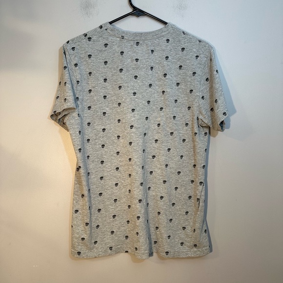 Denim & Flower Shirt Mens Extra Large Gray Skull Print Short Sleeve T-Shirt M - Picture 4 of 8